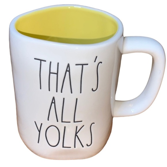 NEW Rae Dunn That’s All Yolks 20oz Easter Coffee Mug - Picture 1 of 3